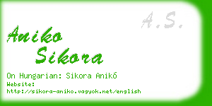 aniko sikora business card