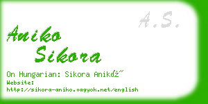 aniko sikora business card